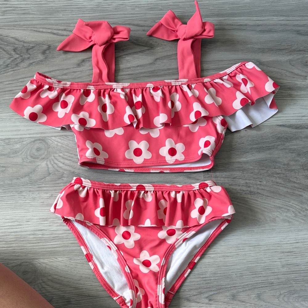 Tucker + Tate Pink Floral Kids Bikini